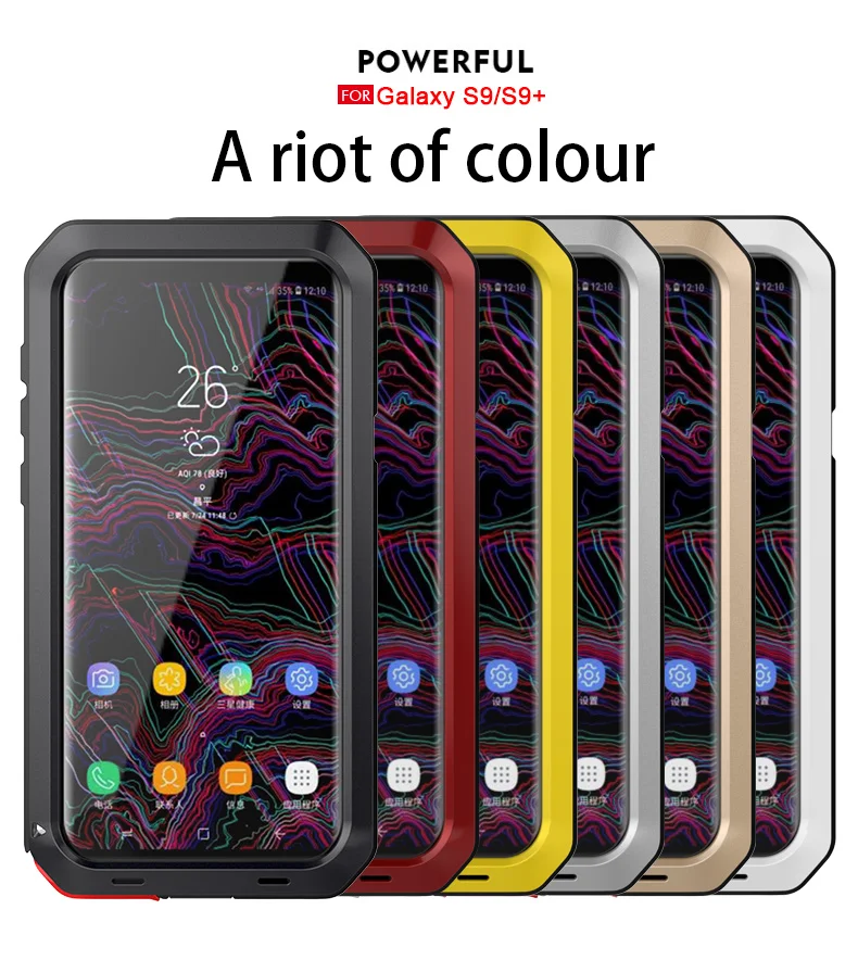 Сверхпрочная защита Doom Armor металлический алюминиевый чехол для Samsung Galaxy S9 S8 Plus S7 S6