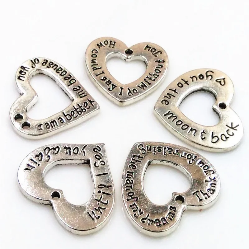 50 шт. браслет с надписью I love you to the moon|jewelry accessories|silver accessoriesaccessories for jewelry |
