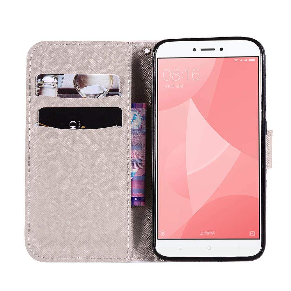 Чехол-книжка для Xiaomi Redmi 4X кожаный чехол-подставка телефона Xiomi Xaomi Red Mi Redmi4X