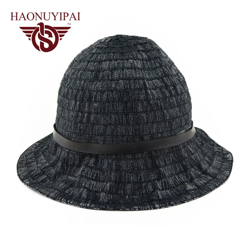2016 мода лето высокое качество сплошной широкими полями шляпы для женщин-бич Hat