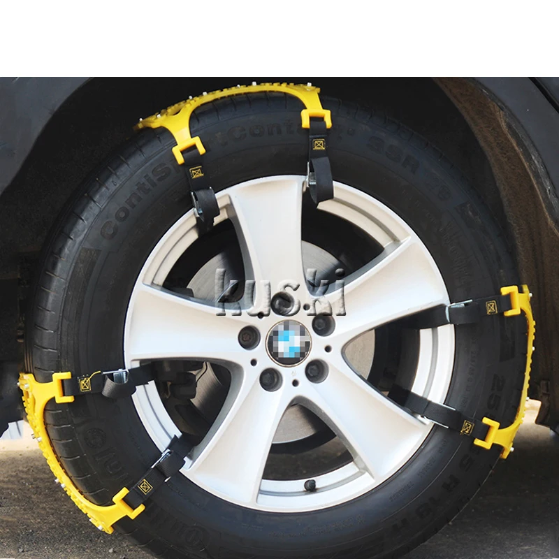 Противоскользящие цепи 6X для автомобильных снежных шин Volkswagen VW Polo Passat B5 B6 CC Golf 4 5 6
