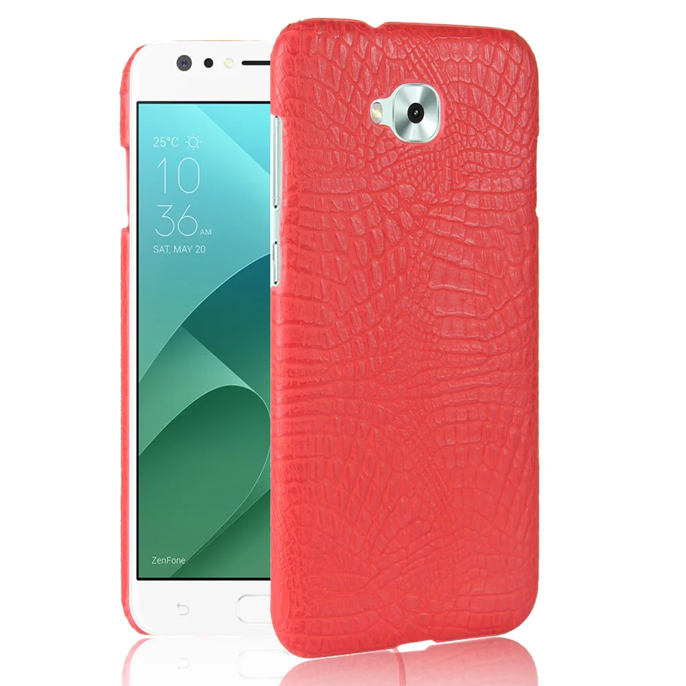 ZD553KL Luxury Crocodile Leather Case for ASUS ZenFone 4 Selfie Cover Skin Pattern Shockproof Hard Shell Phone Cases Fundas Bag |