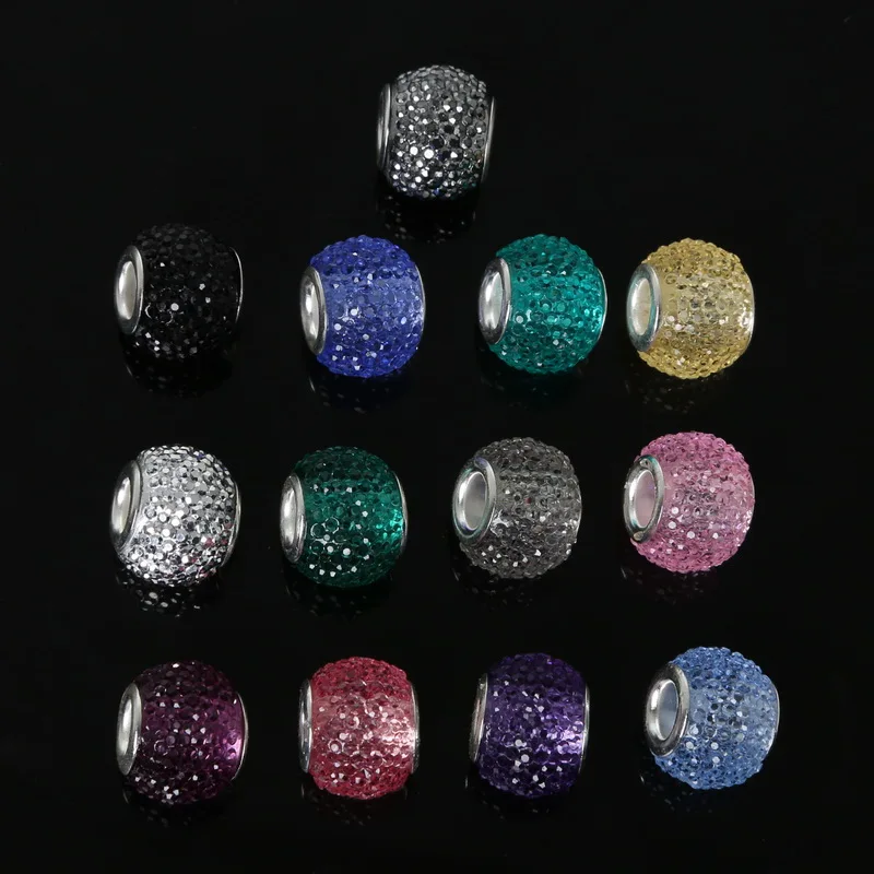 Новый стиль Звездная Смола Круглый бисер с большим отверстием Бусы украшение