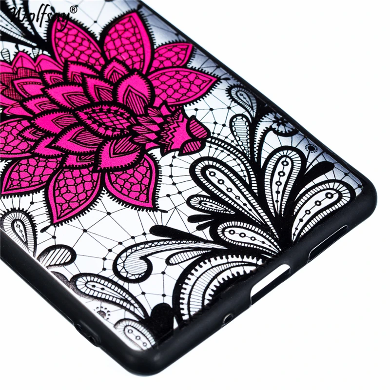 Sexy Flower Case For Nokia 3 Retro Lace Pattern Phone Plastic Shell TA-1020 TA-1032 Fundas |