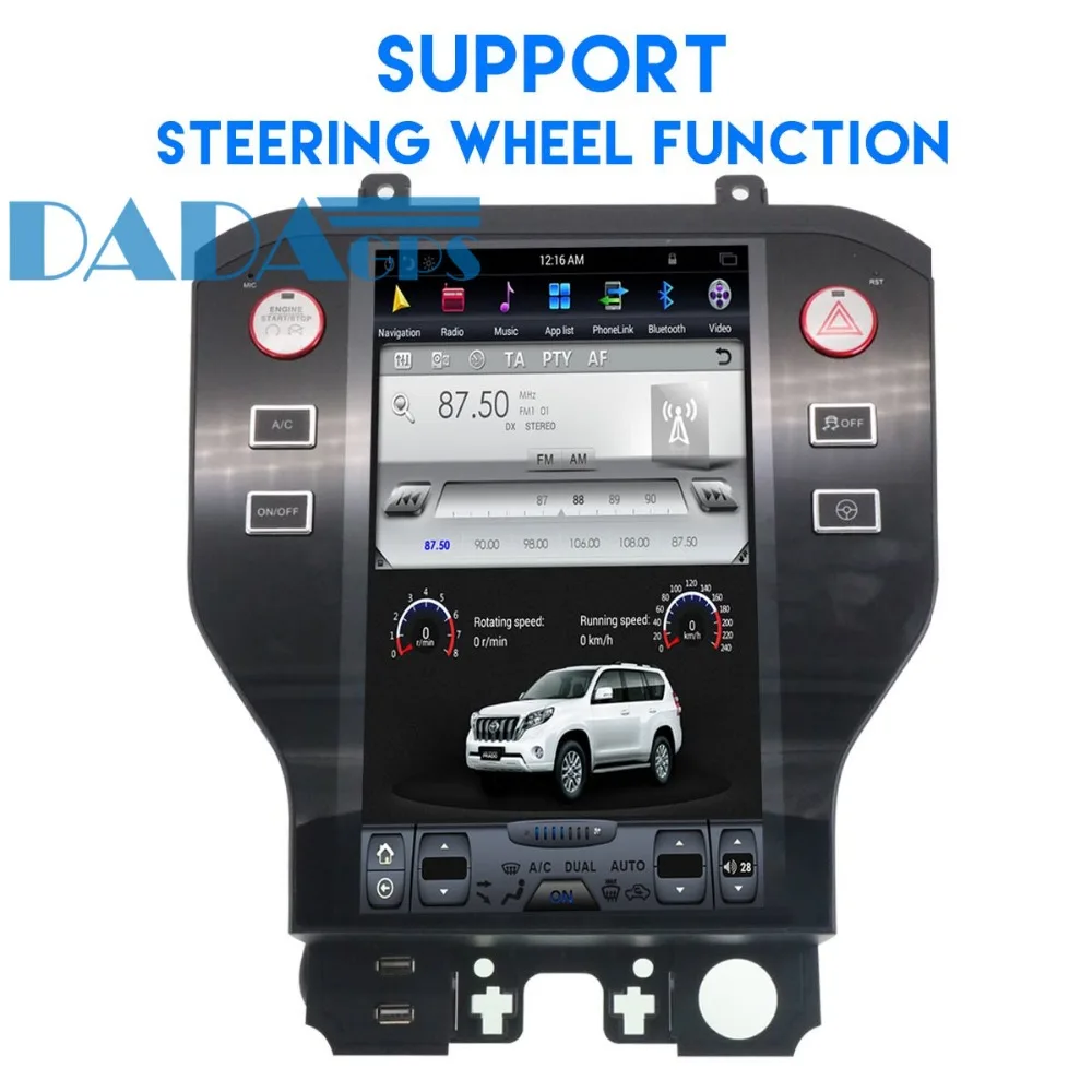 Головное устройство в стиле Tesla для автомобиля Android с GPS навигацией Ford Mustang 2015 2016 2017