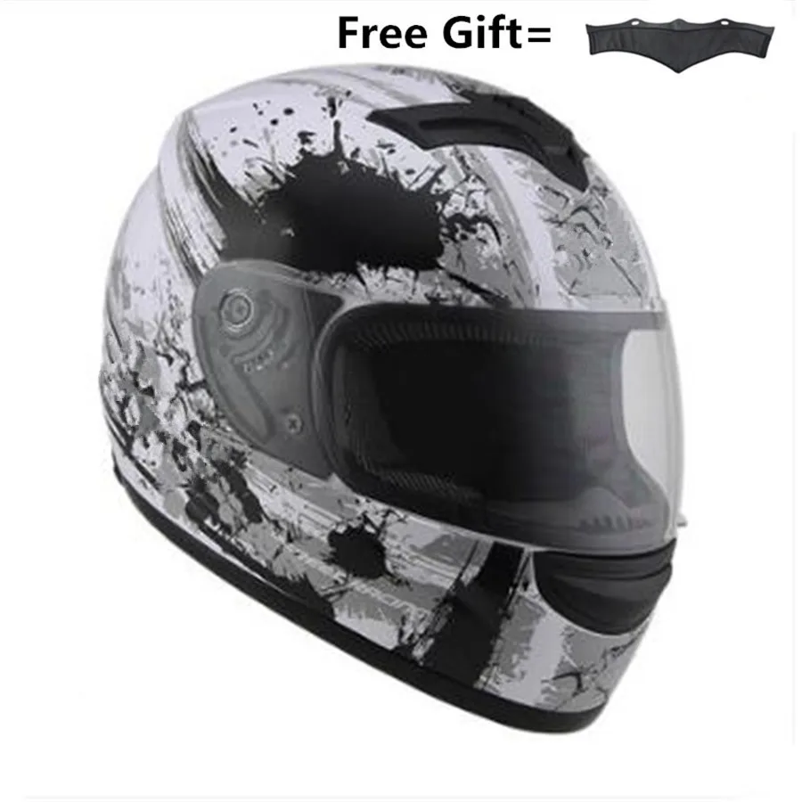 clear lens Полнолицевой мотоциклетный шлем для мотокросса ATV Moto Helmet Cross горные внедорожные мотоциклетный шлем DOT 10 видов цветов - Цвет: clear lens