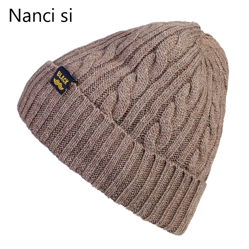 Новинка 2017 Повседневная шапка бренда Nanci si зимняя облегающие шапки Теплые