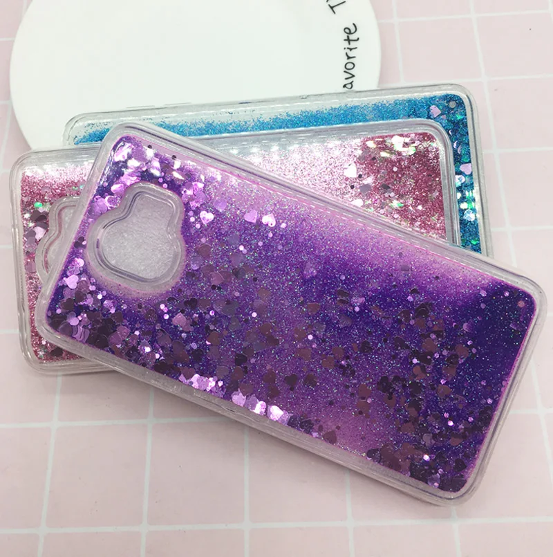 «Любящее сердце» зыбучих песков с блестками Мягкий чехол для samsung Galaxy J4 J6 A6 A8 плюс A7 A750 S10 плюс S10E S7 край J3 J5 J7 чехол s