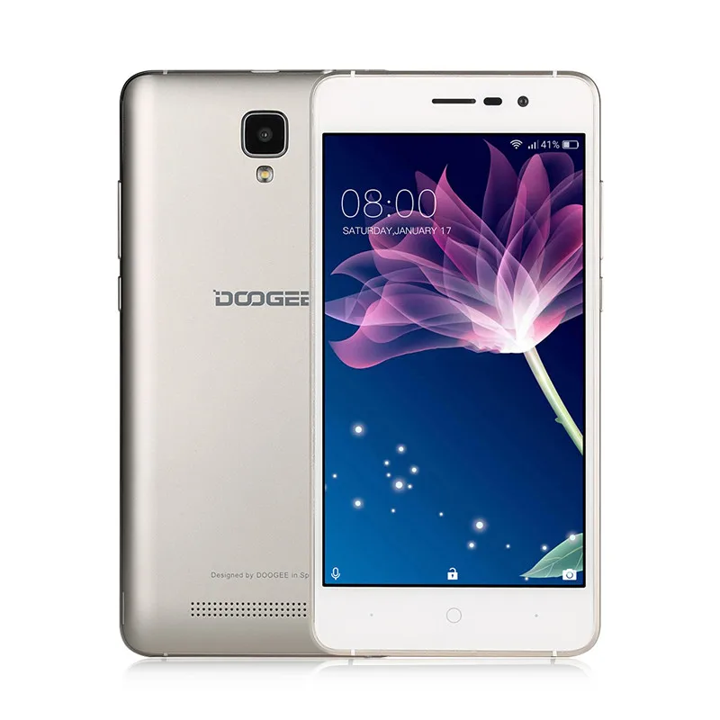 Doogee X10 мобильного телефона 5.0 дюйма IPS 8 ГБ Android6.0 смартфон Dual SIM MTK6570 1.3 ГГц 5.0MP 3360 мАч