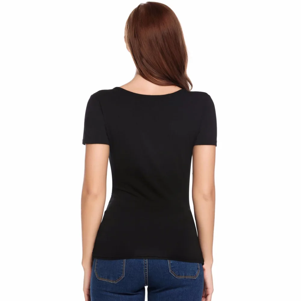 Meaneor/Женские повседневные футболки с коротким рукавом сексуальный однотонный