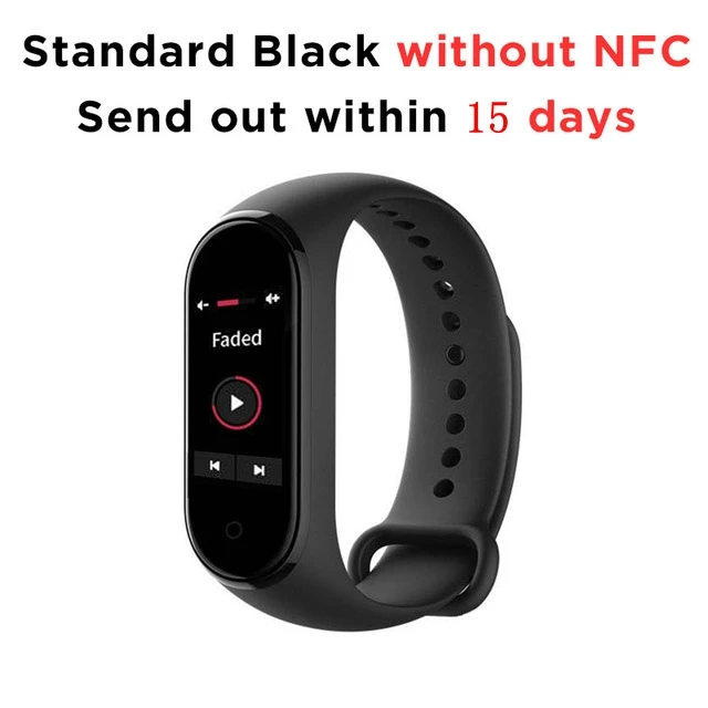 Basic 15 day Process Новейший Xiaomi mi-браслет 4 Smart mi Band 4, браслет, пульсометр для фитнеса, 135 мА/ч, цветной экран, Bluetooth 5,0 - Цвет: Basic 15 day Process
