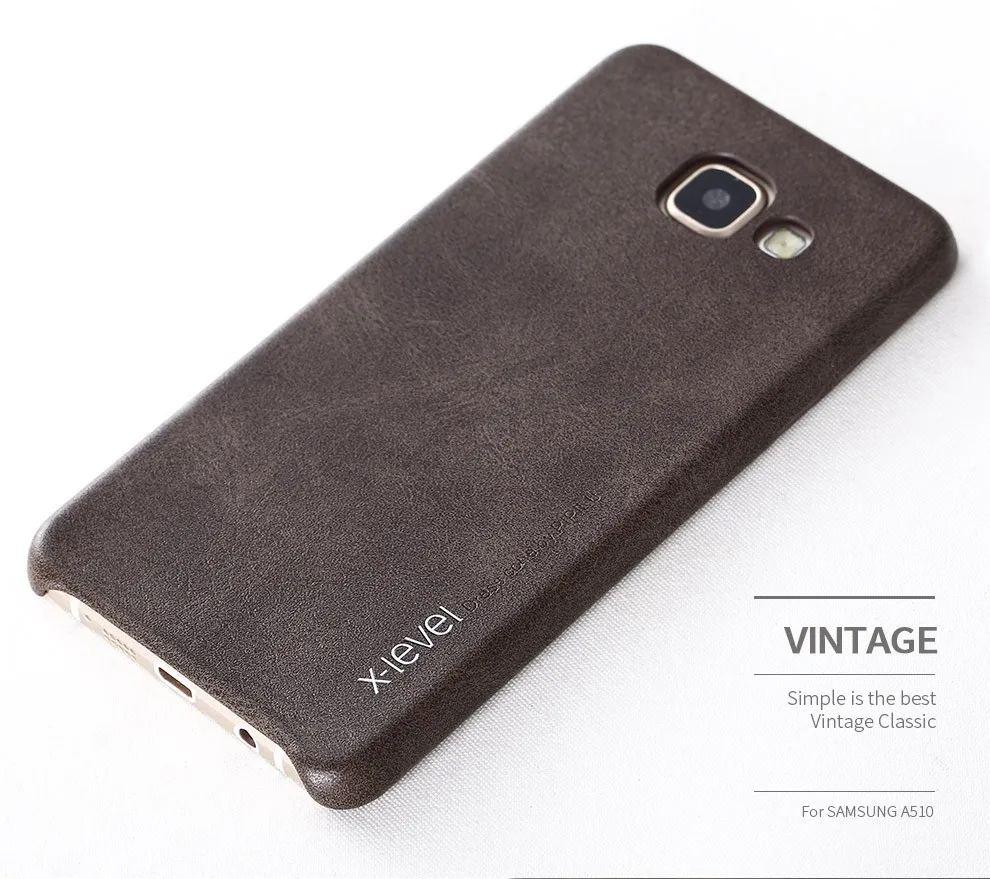 A7 (2018) A5 Case X-Level New Vintage Leather Phone For Samsung Ultra thin Protective Back Cover | Мобильные телефоны и