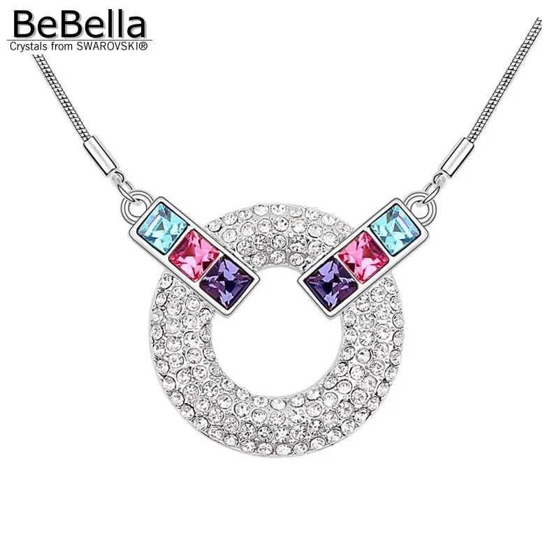 Женское колье BeBella с австрийскими кристаллами Сваровски|crystal pendant necklace|pendant