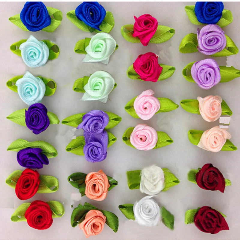 100 шт. декоративные цветы для скрапбукинга|craft decoration|rose flowerscrapbooking sewing |