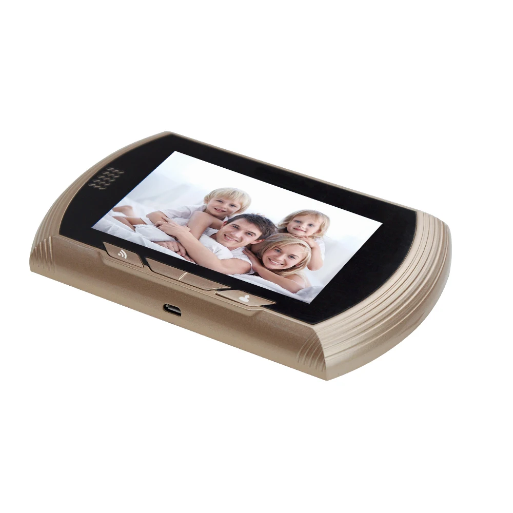 Danmini HD цветной экран умный дверной звонок зритель 4 3 дюймов цифровой глазок