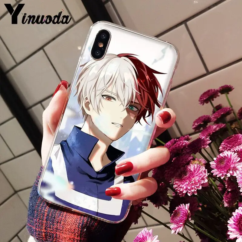 Защитный чехол для мобильного телефона Yinuoda my hero academic шото Тодороки iPhone 8 7 6 6S Plus X XS
