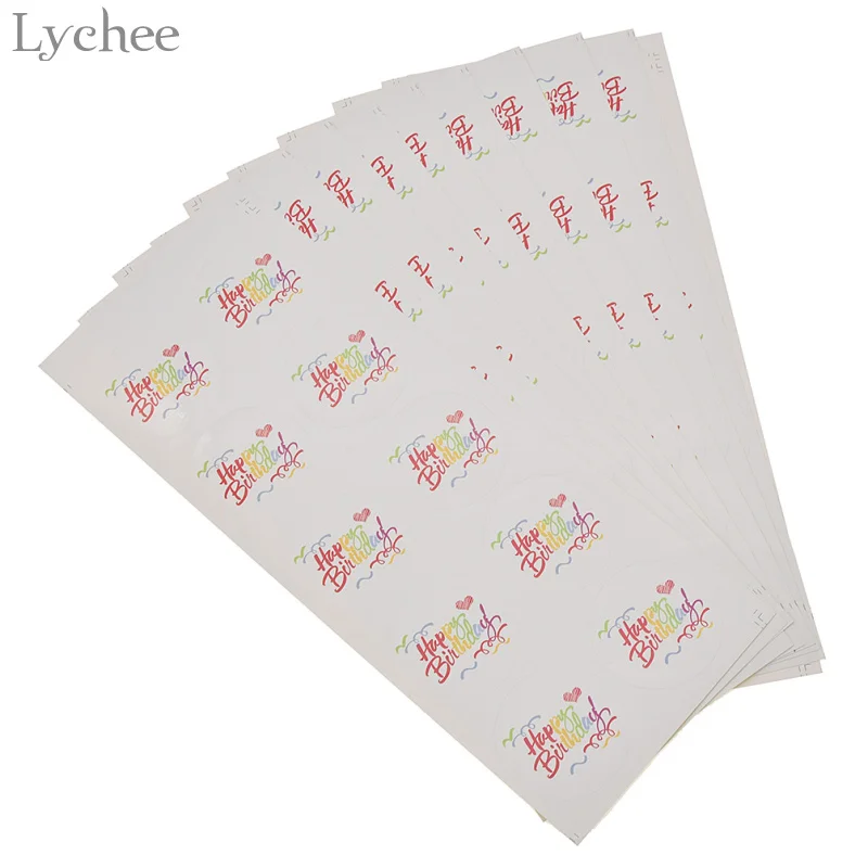 Lychee Life 100 шт. фотоальбом на день рождения Радужный цвет самоклеящийся подарок