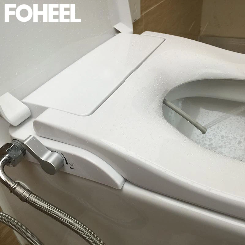 FOHEEL U/V/O тип неэлектрическое биде сиденье для унитаза двойной распылитель сопла ванная комната биде сиденье Простой чистый биде сиденья для унитаза