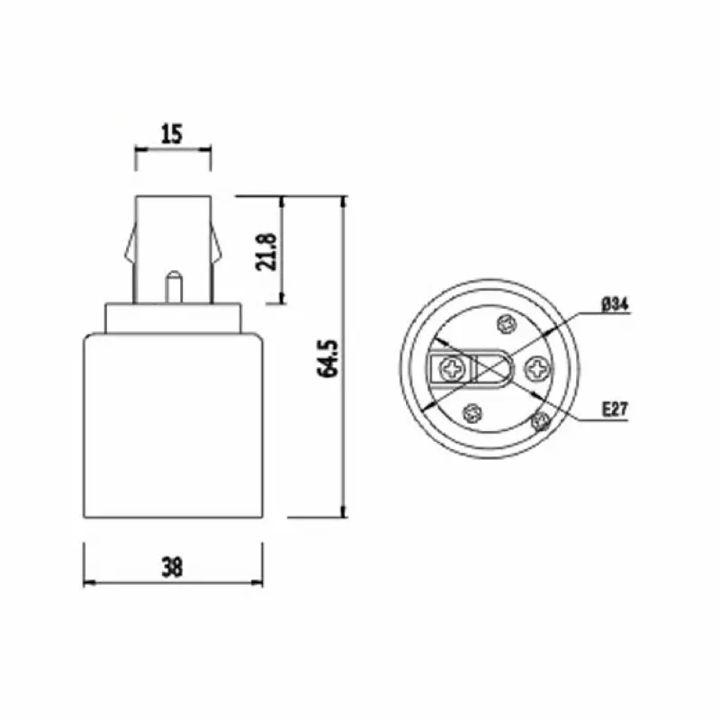 100 шт. адаптер G23 E27 в цоколь лампы E26|g23 to e27|lamp holder converteradapter lamp |