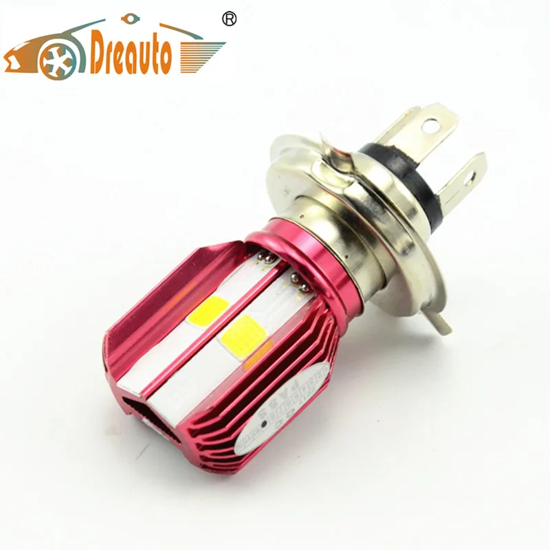 Dreauto все в одном H4 HS1 мотоциклетные светодиодные фары 16W 1700LM 6000K аксессуар скутера|
