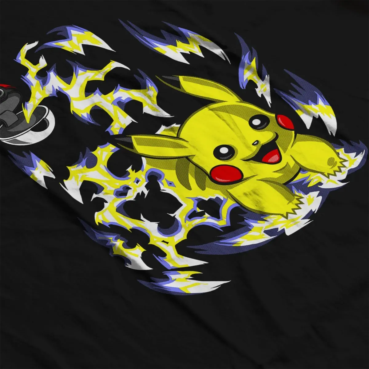 Хлопковые футболки Пикачу Pokeball Покемон Для мужчин футболка|Мужские футболки| |