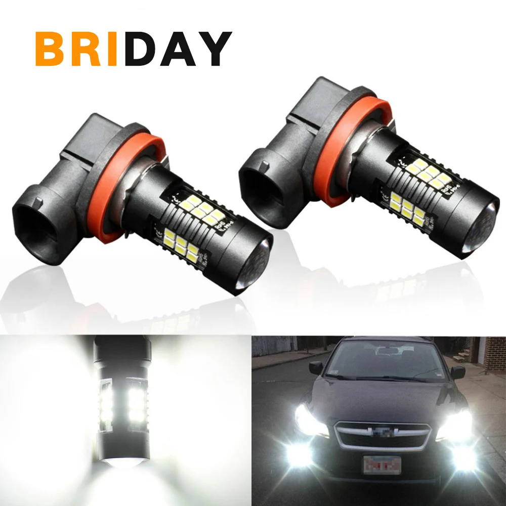 2 шт. Автомобильная HB4 9006 HB3 9005 противотуманная фара 3030SMD 1200LM 6000K ходовая лампа