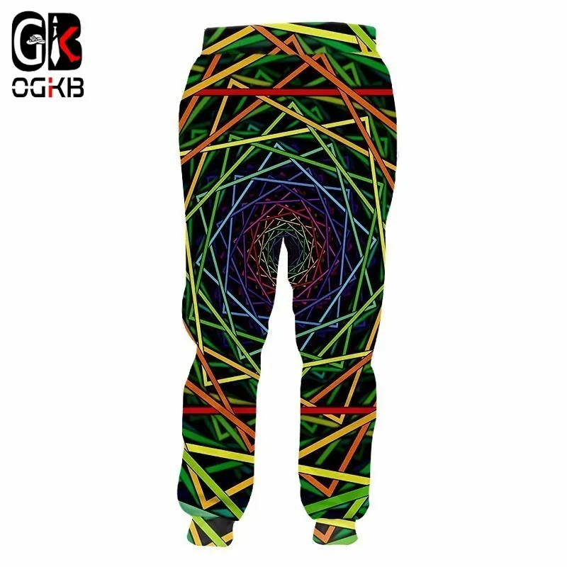 Мужские тренировочные штаны OGKB повседневные с геометрическим рисунком и