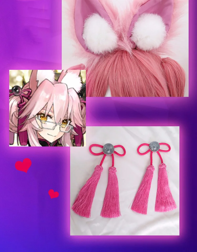 FGO Fate Grand Order Tamamo no Mae Koyanskaya Fox Secretary cheongsam платье униформа наряд маскарадные костюмы и парик очки веер