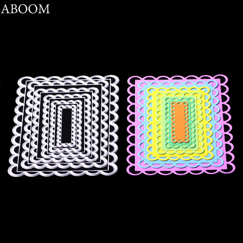 ABOOM Fresh Design 6 шт./лот Прямоугольный дизайн Металл углеродистая сталь высечка