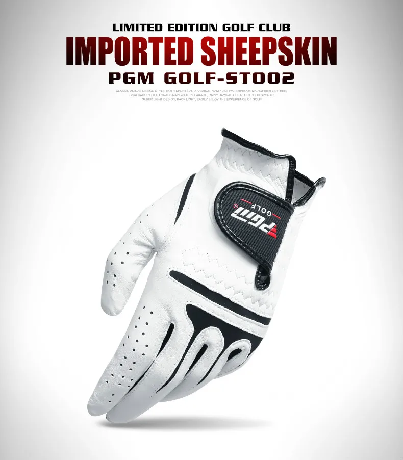 

Genuine PGM golf glove men Gloves Left & Right Hand High Quality Golf Sport Glove Soft Breathable Gants De Accessories