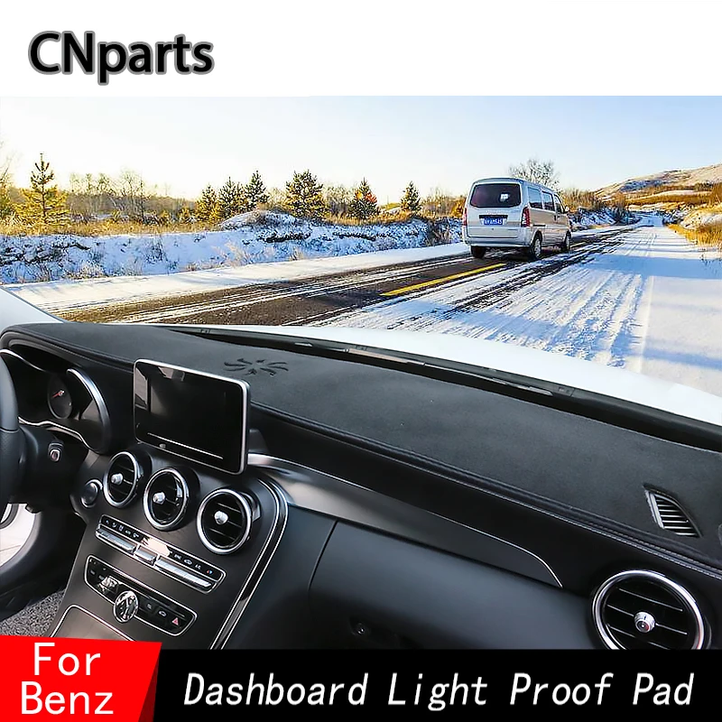 CNparts Авто приборной панели автомобиля охватывает коврики от Солнца Анти-УФ для Mercedes Benz W203 W204 W212 ML C207 GLK C E аксессуары класса