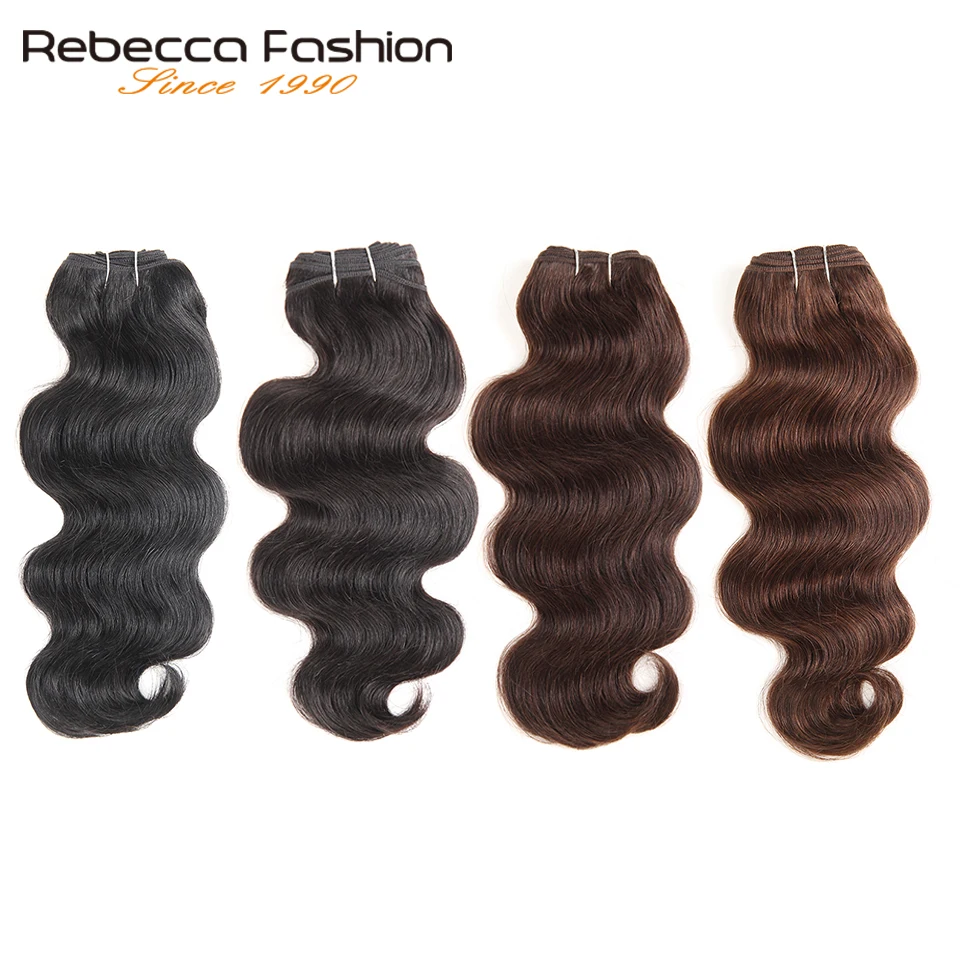 Rebecca бразильские натуральные волнистые волосы для тела 1 пучок цветных #1 # 1B #2 #4 Remy
