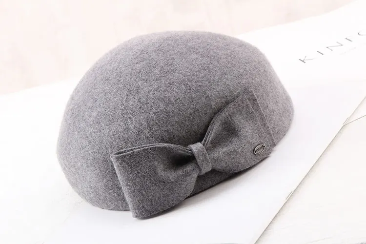 Женская шерстяная шляпа Fedoras, Осень-зима, шерстяные модные береты, Женские повседневные Шапки, английский стиль, Джокер, элегантная шапка художника, шапка стюардессы B8968