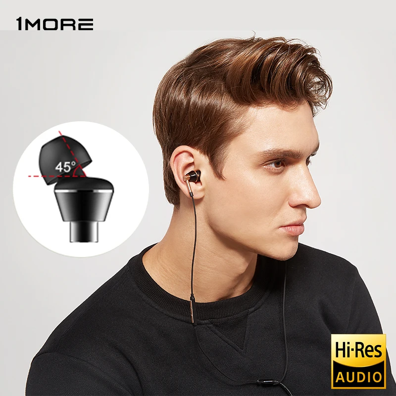 1MORE Triple-Driver Dynamic наушники в ухо с микрофоном Проводные Гарнитура Оригинал для xiaomi
