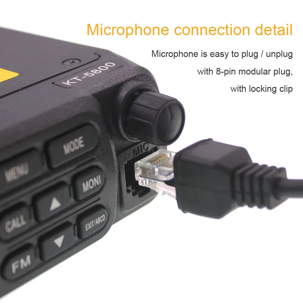 12В/24В QYT KT 5800 двухдиапазонный четырехдиапазонный VHF UHF 25 Вт Мини Автомобильный