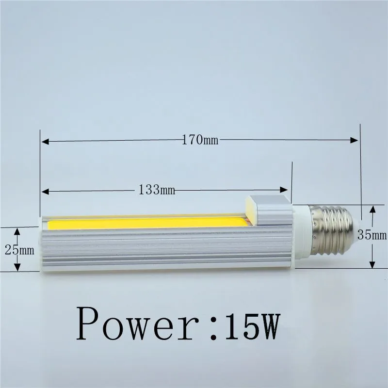 Новейшая светодиодная лампа E27 G24 G23 9 Вт 12 15 COB LED Corn PL светильник белый/теплый белый