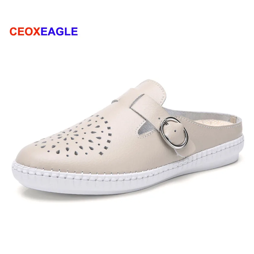 Женские мокасины из натуральной кожи лоферы для мам без застежек с ремешком на