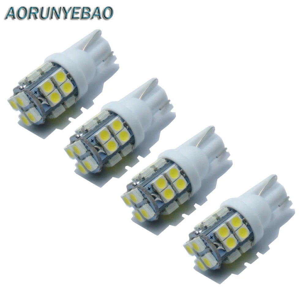AORUNYEBAO 500pcsT10 1210 20SMD 20 Led белый автомобильный клиновидный свет 3528 W5W Автомобильные