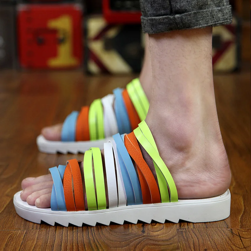 Прилив вилочная часть тапочки противоскользящих лето обувь корейский стиль