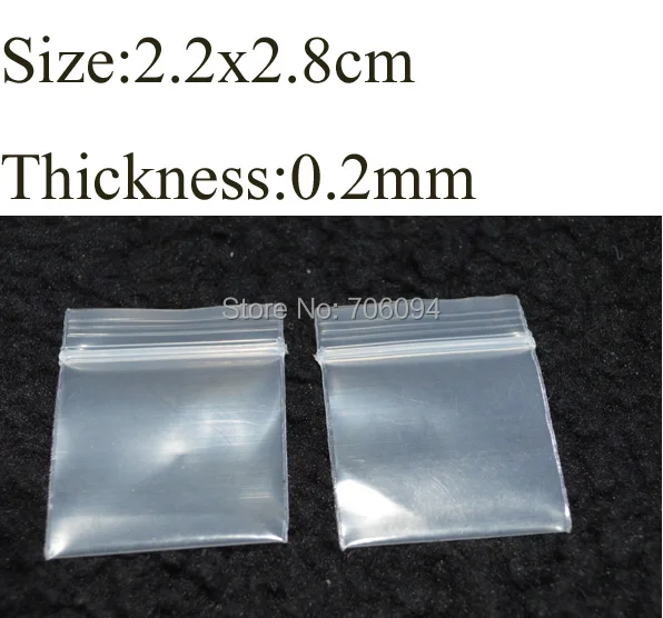 

2.2x2.8cm,1000pcs/Lot,PE Ziplock Zip Zipped Lock Reclosable Plastic Poly Clear Bags,Mini Size plastic bag,Powder package