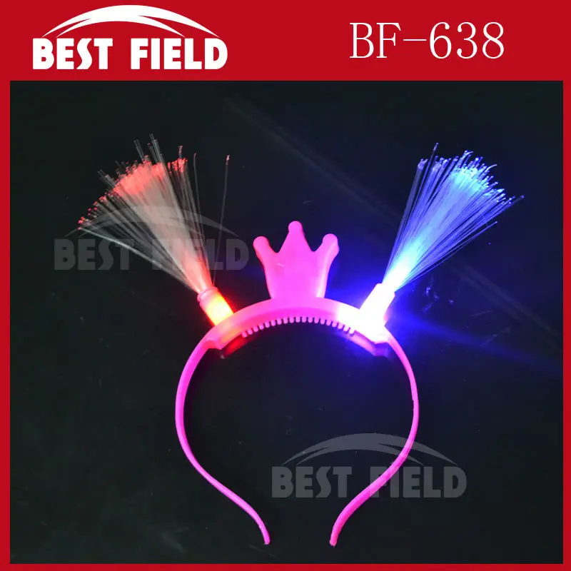 Бесплатная доставка 2 шт./Лот светодиодные головные уборы из оптического волокна