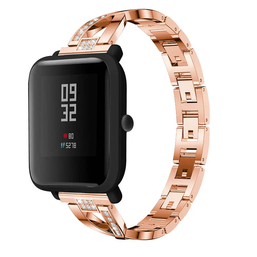 Ремешок из нержавеющей стали для Xiaomi Huami Amazfit Bip Pace Lite сменный металлический
