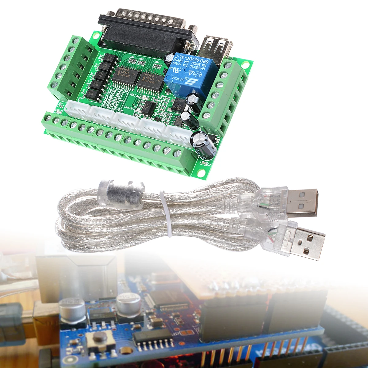 5 осевое Breakout совета для шагового драйвера контроллера Mach3 Arduino TE240 | Обустройство