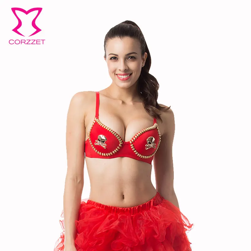 Клубное нижнее белье Corzzet с красными чашками вечерний костюм из бурлеска