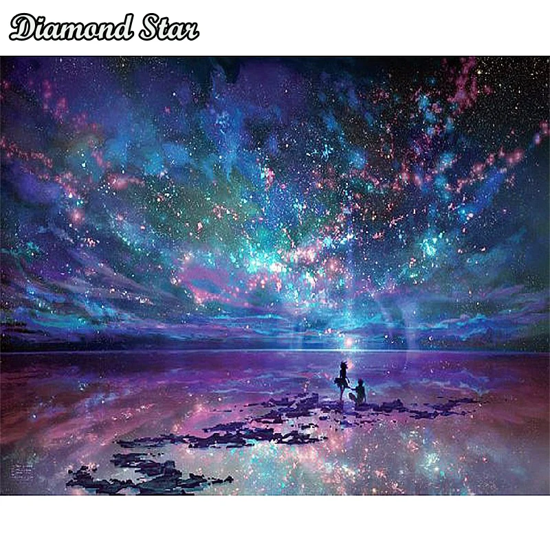 Полноразмерная Алмазная 5D картина сделай сам с квадратными стразами