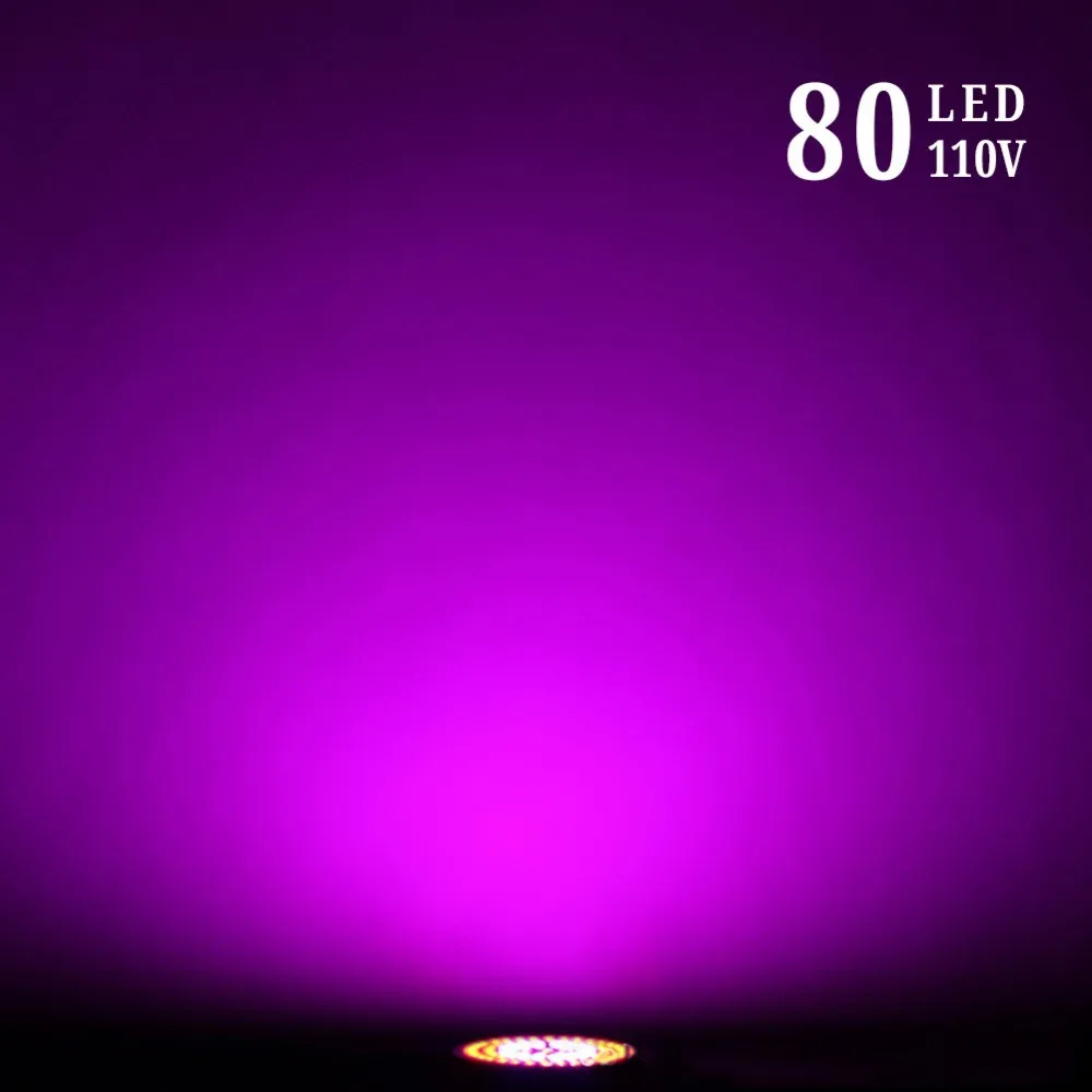 110V 80LEDs E27 110V 220V полный спектр комнатных растений лампа 2835 Светодиодный светильник для выращивания растений Vegs гидропонная система овощи цветок - Испускаемый цвет: 110V 80LEDs