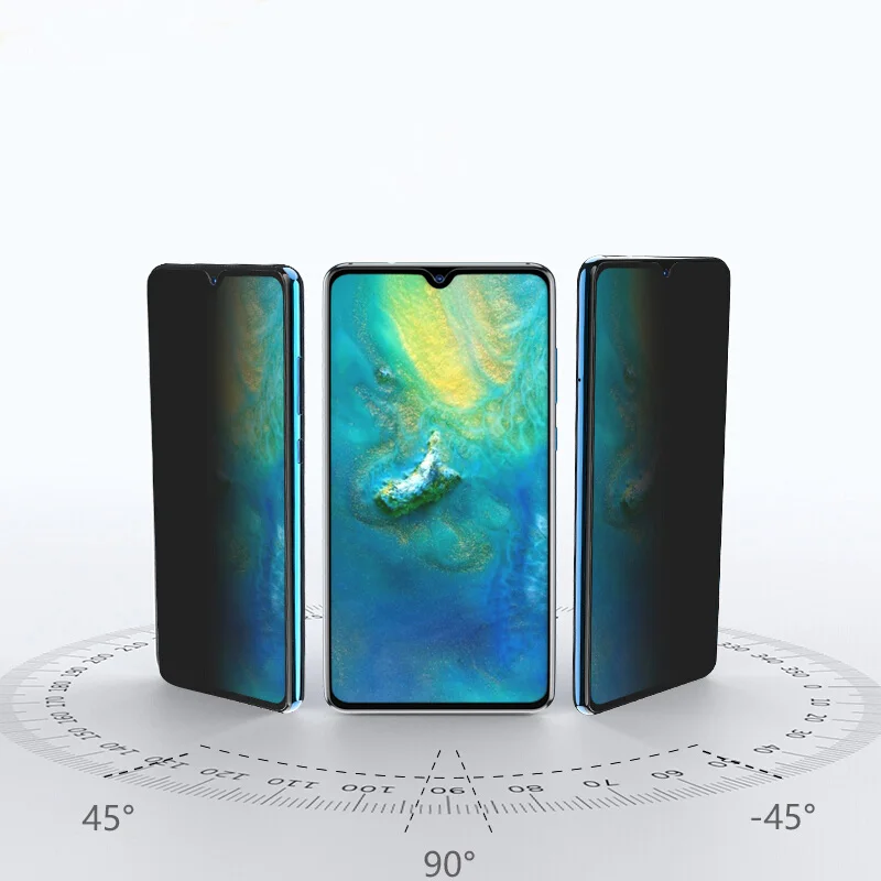 EXUNTON 2.5D антишпионское закаленное стекло для защиты экрана Huawei Y7 Prime Y7Prime 2018 2017