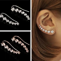 new alloy rhinestone earrings womens ladies jewelry bohemian style for weddding party