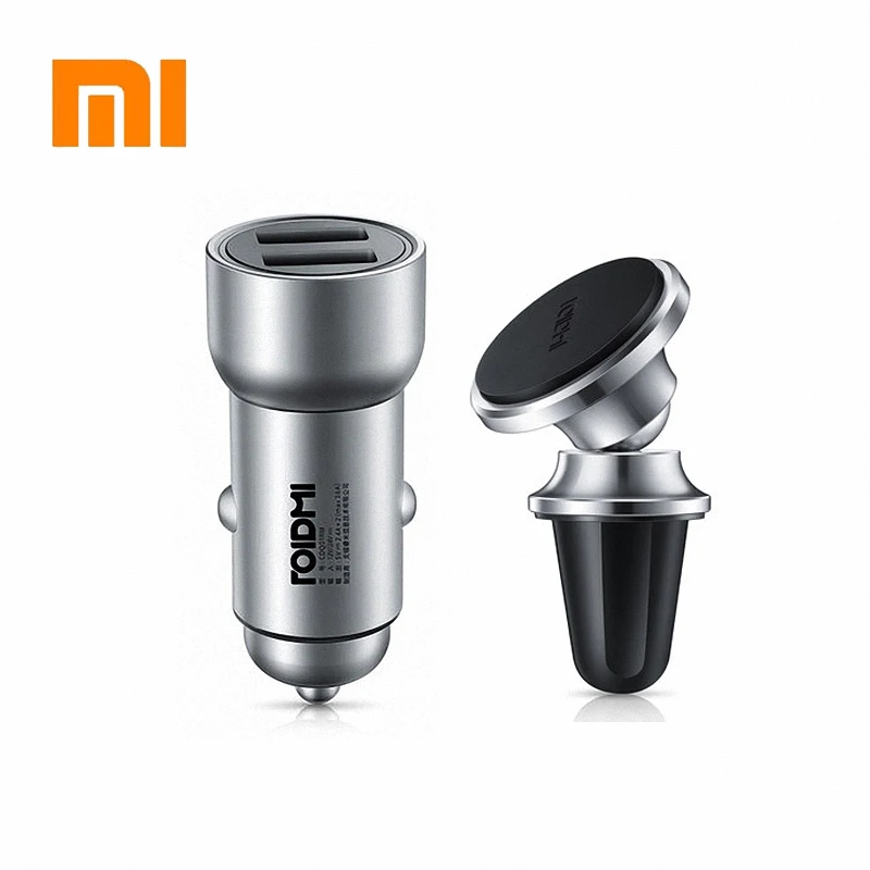Оригинальное автомобильное зарядное устройство В xiaomi Roidmi 5 В/3.6A Dual usb быстрое +