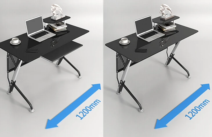 Компьютерный стол. Лаконичное и современное закаленное стекло. Настольный